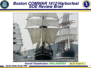 Boston COMWAR 1812/Harborfest SOE Review Brief