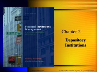 Overview of Depository Institutions