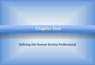 Defining the Human Service Professional