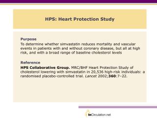 HPS: Heart Protection Study