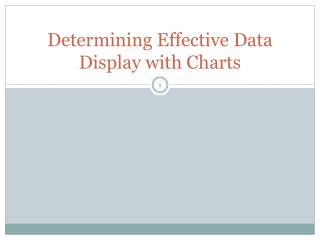 Determining Effective Data Display with Charts