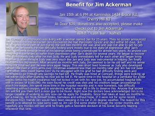 for Jim Ackerman Poster website
