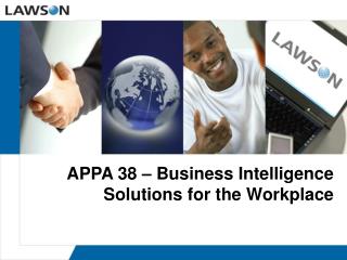 APPA 38 – Business Intelligence Solutions for the Workplace