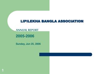 LIPILEKHA BANGLA ASSOCIATION