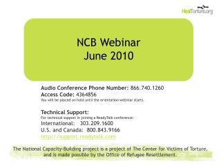 NCB Webinar June 2010