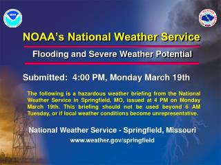 NOAA’s National Weather Service