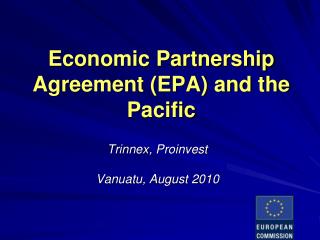 Economic Partnership Agreement (EPA) and the Pacific