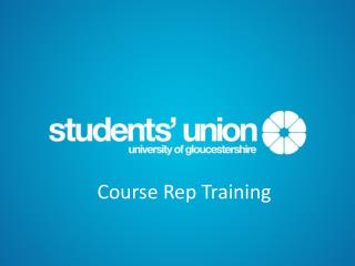 Course Rep Training