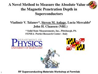 RF Superconducting Materials Workshop at Fermilab