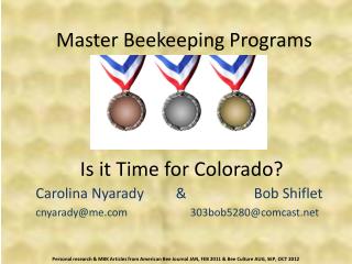Master Beekeeping Programs Is it Time for Colorado?