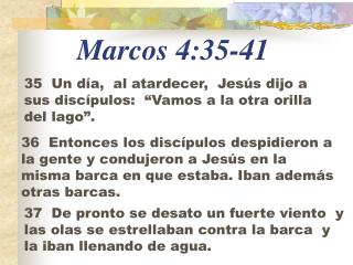 Marcos 4:35-41