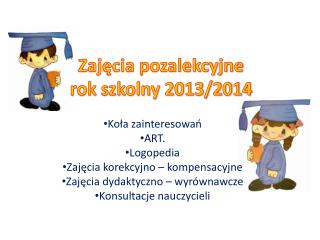 Zajęcia pozalekcyjne rok szkolny 2013/2014