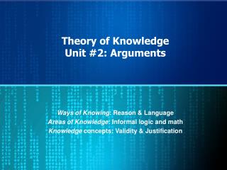Theory of Knowledge Unit #2: Arguments