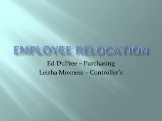 Employee Relocation