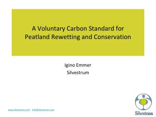 A Voluntary Carbon Standard for Peatland Rewetting and Conservation