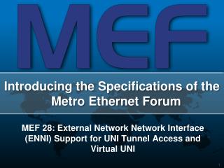MEF 28: External Network Network Interface (ENNI) Support for UNI Tunnel Access and Virtual UNI