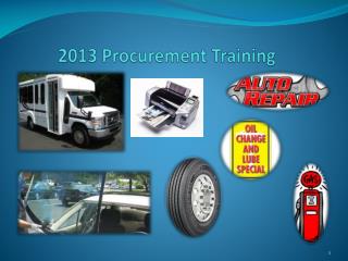 2013 Procurement Training