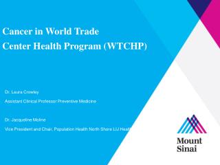 Cancer in World Trade Center Health Program (WTCHP)