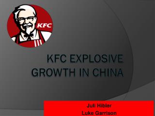 KFC Explosive Growth in China
