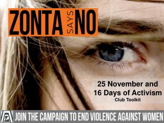 25 November and 16 Days of Activism Club Toolkit