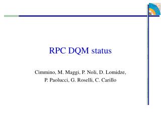 RPC DQM status