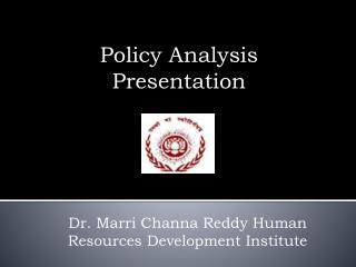 Policy Analysis P resentation