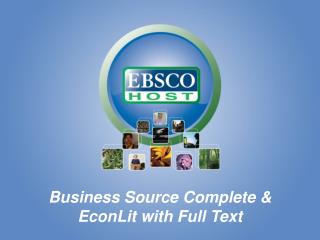 Business Source Complete &amp; EconLit with Full Text