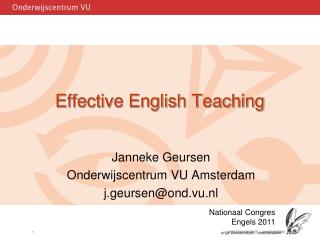 Effective English Teaching