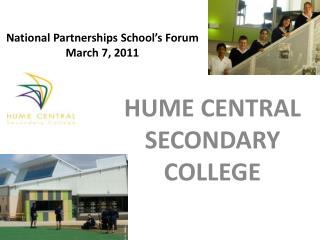 National Partnerships School’s Forum March 7, 2011