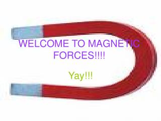 WELCOME TO MAGNETIC FORCES!!!!