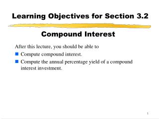 Learning Objectives for Section 3.2