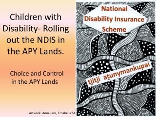 Children with Disability- Rolling out the NDIS in the APY Lands.
