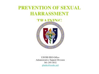 PREVENTION OF SEXUAL HARRASSMENT TRAINING