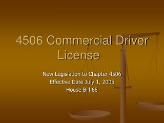 4506 Commercial Driver License