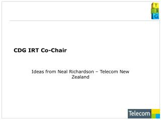 CDG IRT Co-Chair