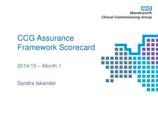 CCG Assurance Framework Scorecard