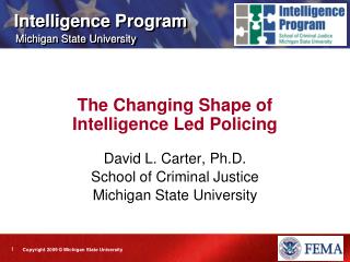 The Changing Shape of Intelligence Led Policing