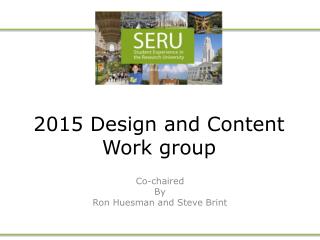2015 Design and Content Work group