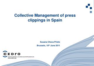 Collective Management of press clippings in Spain