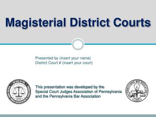 Magisterial District Courts