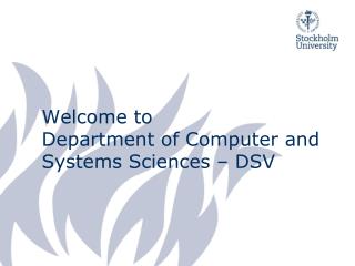 Welcome to Department of Computer and Systems Sciences – DSV