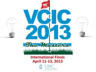 International Finals April 11-13, 2013