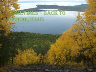 Sometimes – back to school issue IV/2013