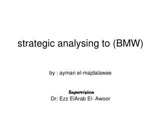 strategic analysing to (BMW)