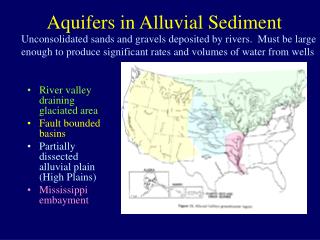 Aquifers in Alluvial Sediment