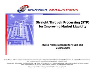STP by Bursa Malaysia Depository