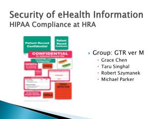 Security of eHealth Information HIPAA Compliance at HRA