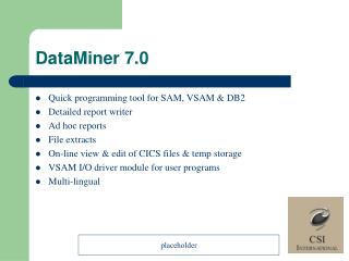 DataMiner 7.0