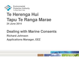 Te Herenga Hui Tapu Te Ranga Marae 24 June 2014