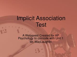 Implicit Association Test